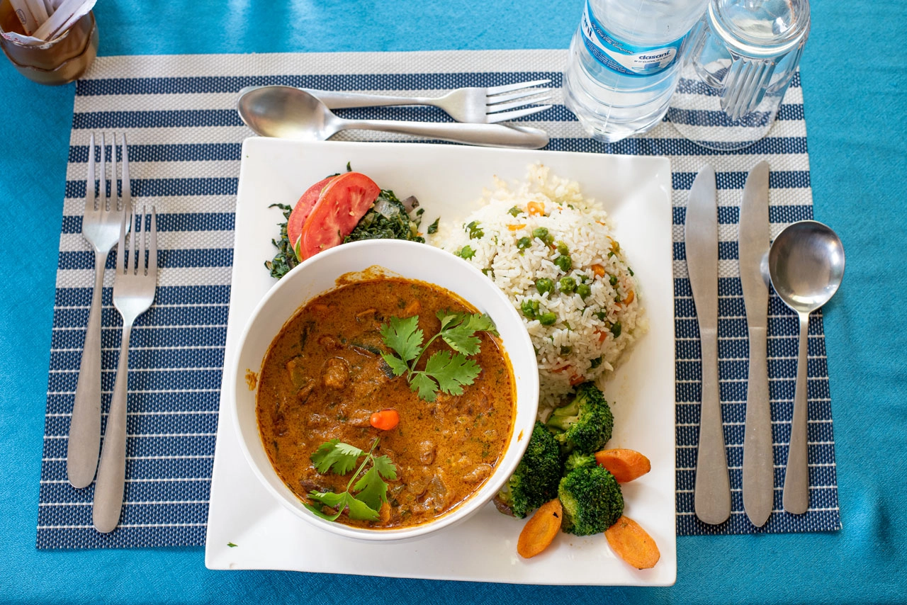 Plated lunch